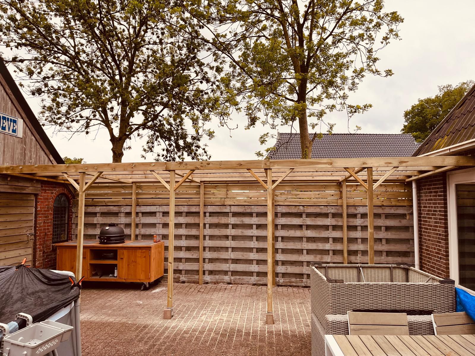 Overkapping met Pergola